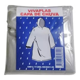 Kit 100 Capas De Chuva Descartável Transparente Unisex