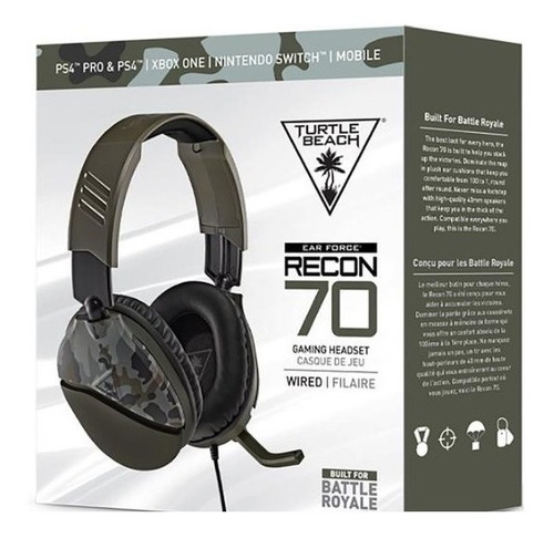 Audifonos Recon 70 Turtle Beach Camuflaje Verde Militar 