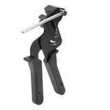 Negro Cable Tie Pistola De Acero Inoxidable Lazos Tensor Aut