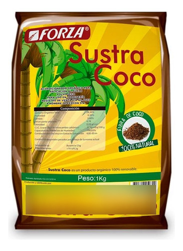 Sustra Coco Fibra De Coco Para Cultivo 1 Kg Jardineria Hidro