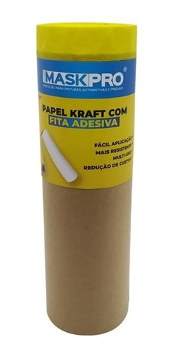 Papel Kraft Para Mascaramento Fita Crepe Singular 20cm X 20m