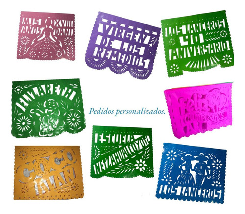 Papel Picado - Tiras De Papel Picado Personalizada 