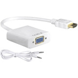 Adaptador Conversor  Hdmi Salida Hembra Vga + Audio