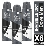 Desodorante Dove Men Invisible Dry Pack De 6 Unidades 150ml