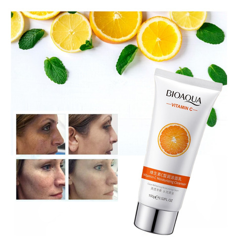 Limpiador Facial Bioaqua Vitamina C Aclara Unifica Manchas