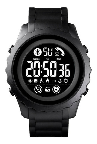 Reloj Skmei 1626 Deportivo Smart Watch Bluetooth Color De La Correa Negro/negro Color Del Bisel Negro