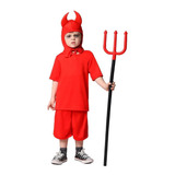 Fantasia De Diabinho Infantil Diabo Com Chifres De Halloween