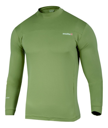 Remera Lef M/l Polartec Power Dry Hombre Ansilta Trekking