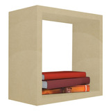 Nicho Decorativo 20x20x15 Cm Em Mdf Natural [f031]