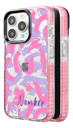 Funda Para iPhone Pintura Manchas Para Mujer Tu Nombre