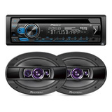 Toca Cd Player Pioneer Bluetooth Usb + Alto Falante 6x9 200w