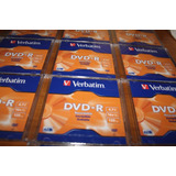Pack 10 Discos Dvd-r 16x Verbatim Caja Slim 4,7gb