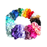 Scrunchies En Satin X 20 Unidades 