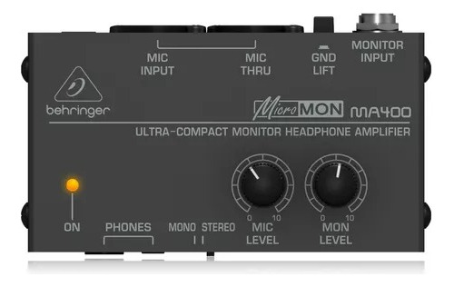 Amplificador De Auriculares Para Monitoreo Behringer Ma400 