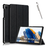 Capa Case Preta Para Galaxy Tab A8 X200 X205 + Caneta