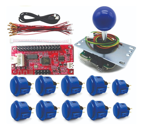 Kit Arcade Full Sanwa  Para Pc, Ps3 E Ps4 Placa Nativa!