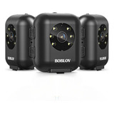Câmera Boblov W4 Mini Corpo Capacete Esporte Policia 1080p