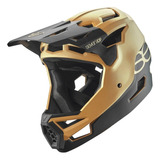 Casco Bicicleta Integral Sevenidp Negro Marrón Claro Talla L