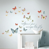 Vinilo Decorativo Pared [1jd6dk5i] Mariposas Frase