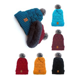 Gorro Térmico Pompom Unisex Ropa Térmica Frío Invierno