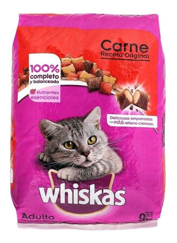 Alimento Gato Adulto Whiskas Receta Original 9 Kg Croqueta