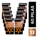 Duracell Pila Auditiva 13, Zinc Aire 1.45v, Con 60 Pilas