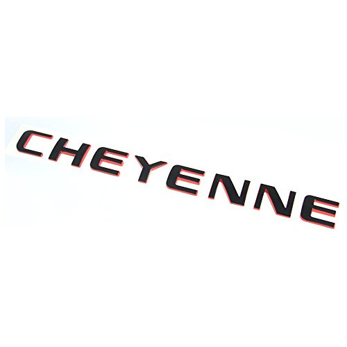 2x Emblema De Placa De Nombre Cheyenne Redline Oem 3d L... Foto 3