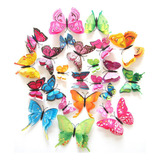 108 Pegatinas De Mariposas 3d Para Decoración De Pared