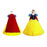 Vestido Cosplay De Niña Vestido Adulto Blancanieves Princesa