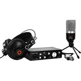 Kit Grabacion Artesia Placa 2 Ch Microfono Auriculares 