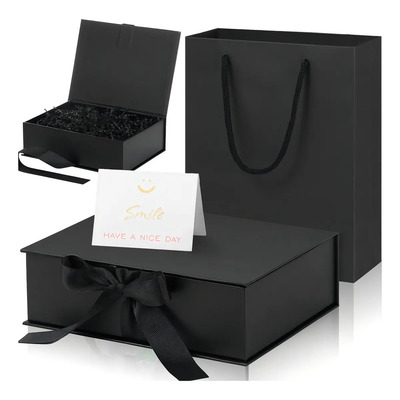 5 En 1 Cajas De Decoradas Magnética Plegable Con Led Color Negro | Meses sin interés