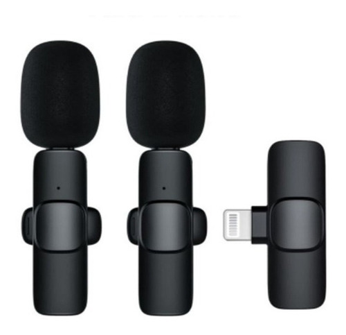 Microfone Lapela Sem Fio 2 Em 1 Plug And Play P/ iPhone