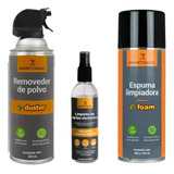 Kit Limpieza 3 Pz Limpiador Isopropilico Espuma Aire Comprim