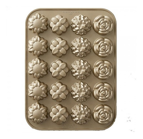 Molde Tortas Mini Flores Petit Fours Nordic Ware®