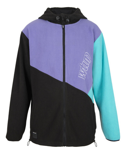 Polar Full Zipper Black Purple Cian