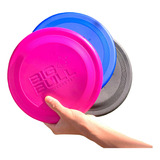 Frisbee Discos Para Arremesso Profissional Anti-stress Cães Cor Rosa, Preto E Azul
