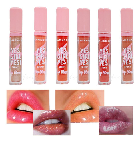 Brillo Labial Con Glitter Lip Gloss Pack