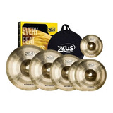 Jogo De Pratos P\ Bateria Zeus Hybrid Set E Liga B-20 E Bag