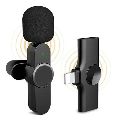 Microfone Lapela Sem Fio Wireless Para iPhone iPad Lightning