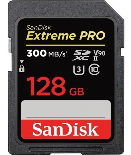 Cartão Memória Sandisk Sd Xc 128gb Extreme Pro Uhs-ii 300mbs