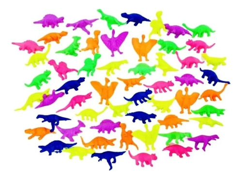 24 Dinossauros Gel Cresce Na Água - Bichinhos Coloridos