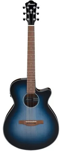 Guitarra Ibanez Electroacustica Azul Sombreada Aeg50-ibh