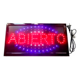 Abierto Cartel Luminoso Led 48 X 25 Cm Oferta Especial