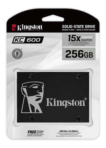 Ssd 256gb Disco Sólido Interno Kingston Skc600/256gb - Garantia E Nota Fiscal