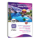 Papel Fotogr Glossy/brillante A4 200gr 100hjs Envíogratisx4