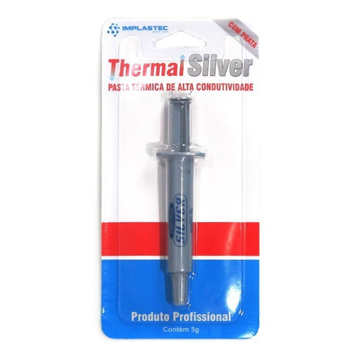 Pasta Térmica Thermal Silver Prata Implastec 5g Proc./gpu