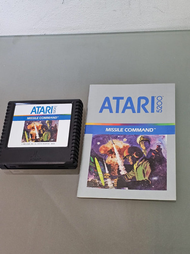 Missile Command Atari 5200 Cartucho C/manual Buen Estado