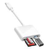 Lector De Tarjetas Tf/sd Tipo C Kit Conexión De Cámara Usb