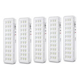 Kit 5 Luminaria Emergencia 30 Leds Elgin