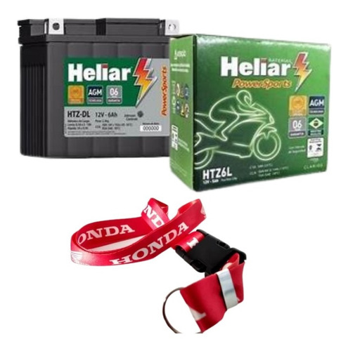 Bateria Heliar Htz6l(5ah) Biz125/pop110/fan160/titan160/bros